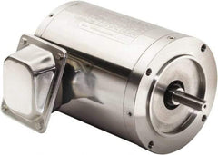 Boston Gear - 2 hp, TEFC Enclosure, T-Stat Thermal Protection, 1,720 RPM, 230/460 Volt, 50/60 Hz, Three Phase Motor - Size 145TC Frame, C-Face Mount, 1 Speed, Ball Bearings, 5.44/2.77 Full Load Amps, F Class Insulation, Reversible - Exact Tool & Supply