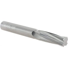 Scientific Cutting Tools - 3/4-16 UNF, 0.495" Cutting Diam, 4 Flute, Solid Carbide Helical Flute Thread Mill - Internal Thread, 1.338" LOC, 4" OAL, 1/2" Shank Diam - Exact Tool & Supply