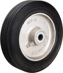 Hamilton - 14 Inch Diameter x 3-1/4 Inch Wide, Rubber on Aluminum Caster Wheel - 900 Lb. Capacity, 3-1/4 Inch Hub Length, 1-1/4 Inch Axle Diameter, Straight Roller Bearing - Exact Tool & Supply
