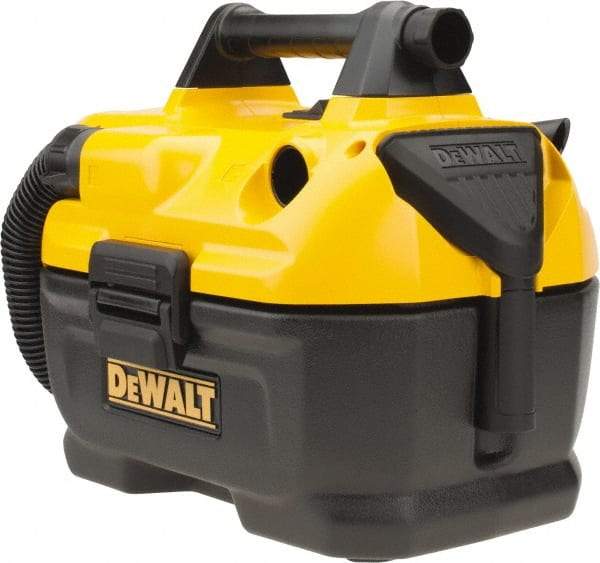 DeWALT - 2 Gallon Capacity, Wet and Dry Vacuum - Battery, 5 Ft. Long Hose, Plastic Tank, Accessories Included - Exact Tool & Supply