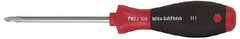 Wiha - #2, Round Shaft Phillips Screwdriver - 12" Blade Length, Ergonomic Handle - Exact Tool & Supply