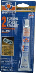 Permatex - 1-1/2 oz Gasket Sealant - -65 to 400°F, Black, Comes in Tube - Exact Tool & Supply