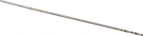 Walter-Titex - 0.27mm 118° High Speed Steel Jobber Drill - Oxide Finish, Right Hand Cut, Spiral Flute, Straight Shank, 3/4" OAL, Standard Point - Exact Tool & Supply