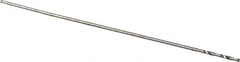 Walter-Titex - 0.27mm 118° High Speed Steel Jobber Drill - Oxide Finish, Right Hand Cut, Spiral Flute, Straight Shank, 3/4" OAL, Standard Point - Exact Tool & Supply