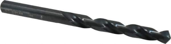 Walter-Titex - 9.8mm 118° High Speed Steel Jobber Drill - Oxide Finish, Right Hand Cut, Spiral Flute, Straight Shank, 5-15/64" OAL, Standard Point - Exact Tool & Supply