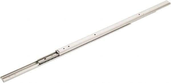 Sugatsune - 15-49/64" Slide Length, 16-29/32" Travel Length, Stainless Steel Ball Bearing Slide - 66 Lb Capacity at Full Extension - Exact Tool & Supply