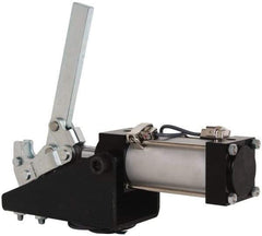 Gibraltar - 1,000 Lb Inner Hold Capacity, Vert Mount, Air Power Hold-Down Toggle Clamp - 1/8 NPT Port, 92° Bar Opening, 2-1/4" Height Under Bar - Exact Tool & Supply
