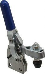 Gibraltar - 100 Lb Holding Capacity, Vertical Handle, Manual Hold Down Toggle Clamp - 60° Handle Movement, 110° Bar Opening, U-Bar, Straight Base, Carbon Steel - Exact Tool & Supply