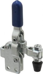 Gibraltar - 200 Lb Holding Capacity, Vertical Handle, Manual Hold Down Toggle Clamp - 64° Handle Movement, 104° Bar Opening, U-Bar, Straight Base, Carbon Steel - Exact Tool & Supply