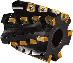 Seco - 24 Inserts, 80mm Cut Diam, 32mm Arbor Diam, 68mm Max Depth of Cut, Indexable Square-Shoulder Face Mill - 85mm High, AC.. 1506 & SCET 1206 Insert Compatibility - Exact Tool & Supply