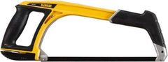 DeWALT - 12" Hacksaw - 4-3/4" Throat Depth, Aluminum Handle with Rubber Grip Insert, Ergonomically Design D-Style Handle - Exact Tool & Supply