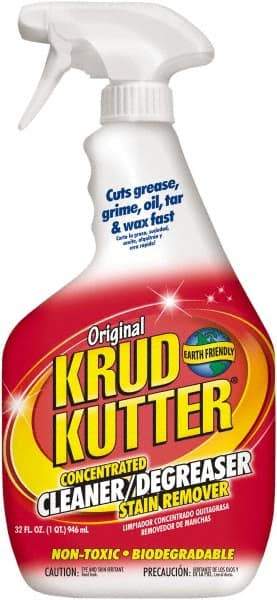 Krud Kutter - 32 oz Spray Bottle Cleaner/Degreaser - Liquid, Water-Based, Mild - Exact Tool & Supply