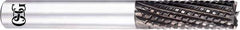 OSG - 1/8" Diam, 3/8" LOC, Square End, Solid Carbide Diamond Pattern Router Bit - 1-1/2" OAL, 1/8" Shank Diam, Use on Carbon Fiber, Honeycomb Core, Carbon - Exact Tool & Supply