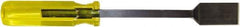 Proto - Stiff Hardened Steel 1-Edge Scraper - 1/2" Blade Width x 6-1/4" Blade Length, 4-1/4" Long Acetate Handle - Exact Tool & Supply