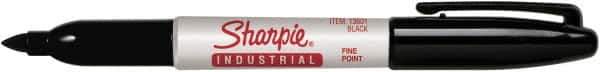 Sharpie - Black Permanent Marker - Fine Tip - Exact Tool & Supply
