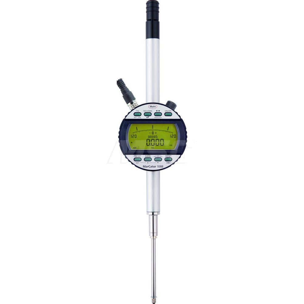 Mahr - Electronic Drop Indicators; Minimum Measurement (Decimal Inch): 0 ; Minimum Measurement (Inch): 0 ; Minimum Measurement (mm): 0 ; Maximum Measurement (Inch): 2 ; Maximum Measurement (mm): 50 ; Resolution (Decimal Inch): 0.00005 - Exact Tool & Supply
