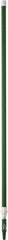 Vikan - 115 x 1-1/4" Aluminum Squeegee Handle - European Threaded Connection, Green, Telescoping - Exact Tool & Supply