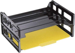 UNIVERSAL - Black Document Organizer - Plastic - Exact Tool & Supply