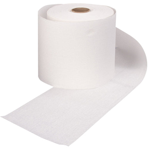 CASE OF 6 ROLLS Hardwound Roll Towel Towel White - Exact Tool & Supply