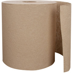 CASE OF 6 ROLLS Hardwound Roll Towel Towel Natural - Exact Tool & Supply