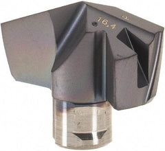 Iscar - Series ICP, 16.41mm Diam Grade IC908 140° Replaceable Drill Tip - Carbide, TiAlN Finish, 16 Seat Size - Exact Tool & Supply