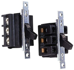 Cooper Wiring Devices - 2 Poles, 40 Amp, DPST, NEMA, Open Toggle Manual Motor Starter - 44.2mm Wide x 42.16mm Deep x 95.25mm High, 15 hp, CSA C22.2 No. 14, NEMA 1 & UL 508 - Exact Tool & Supply