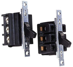 Cooper Wiring Devices - 2 Poles, 60 Amp, DPST, NEMA, Open Toggle Manual Motor Starter - 44.2mm Wide x 42.16mm Deep x 95.25mm High, 15 hp, CSA C22.2 No. 14, NEMA 1 & UL 508 - Exact Tool & Supply
