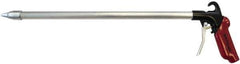 Value Collection - 120 Max psi Whisper Jet Pistol Grip Blow Gun - 1/4 NPT Inlet, 18" Tube Length, Aluminum - Exact Tool & Supply