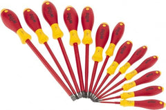 Wiha - 13 Piece Insulated Slotted & Phillips Screwdriver Set - Exact Tool & Supply