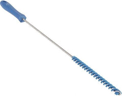 Vikan - 0.4" Diam Polyester Valve Brush - 19-5/8" OAL, 5-11/16" Head Length, Polypropylene & Stainless Steel Handle - Exact Tool & Supply