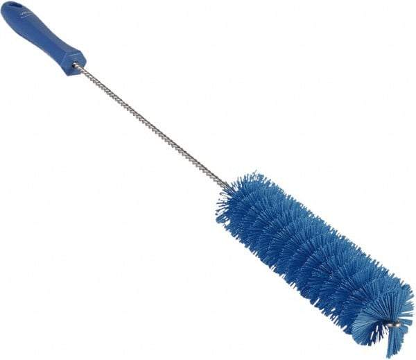 Vikan - 1-5/8" Diam Polyester Valve Brush - 19-5/8" OAL, 5-5/8" Head Length, Polypropylene & Stainless Steel Handle - Exact Tool & Supply