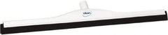 Vikan - 28" Foam Rubber Blade Bench Squeegee - Double Edge, White, Plastic Holder - Exact Tool & Supply