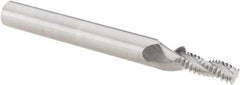 Scientific Cutting Tools - M6x1.00 Metric Coarse, 0.17" Cutting Diam, 3 Flute, Solid Carbide Helical Flute Thread Mill - Internal/External Thread, 0.528" LOC, 2-1/2" OAL, 1/4" Shank Diam - Exact Tool & Supply