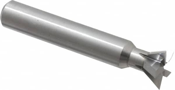 Made in USA - 3/4" Diam x 0.312" Wide Solid Carbide 60° Dovetail Cutter - Exact Tool & Supply
