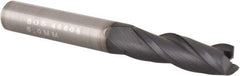 SGS - 6mm, 19mm LOC, 6mm Shank Diam, 50mm OAL, 3 Flute, Solid Carbide Square End Mill - Single End, AlTiN Finish, Spiral Flute, 30° Helix, Centercutting, Right Hand Cut, Right Hand Flute, Series 5 - Exact Tool & Supply
