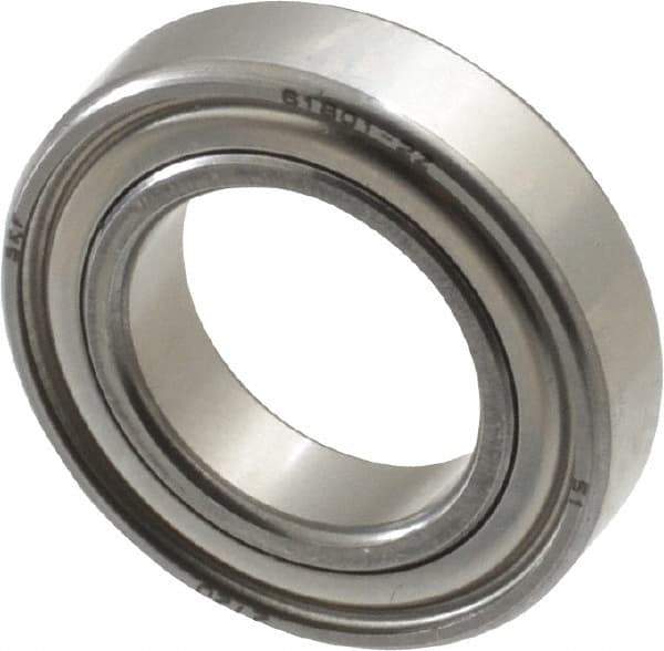 SKF - 12mm Bore Diam, 21mm OD, Double Shield Thin Section Radial Ball Bearing - 5mm Wide, 1 Row, Round Bore, 151 Lb Static Capacity, 321 Lb Dynamic Capacity - Exact Tool & Supply