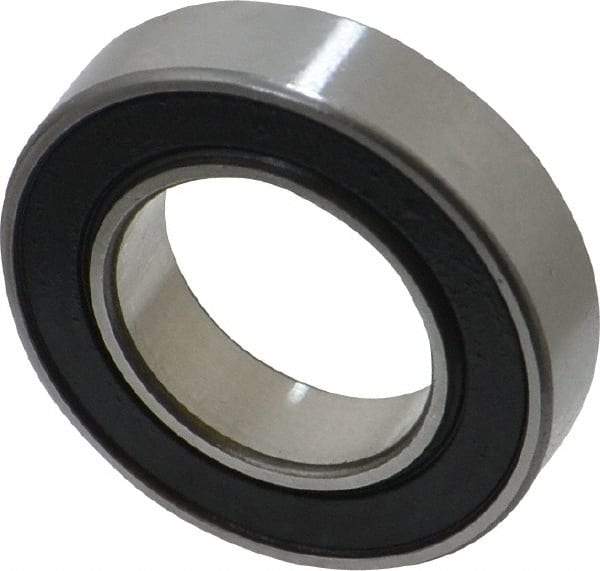 SKF - 17mm Bore Diam, 30mm OD, Double Seal Thin Section Radial Ball Bearing - 7mm Wide, 1 Row, Round Bore, 522 Lb Static Capacity, 980 Lb Dynamic Capacity - Exact Tool & Supply