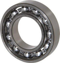 SKF - 20mm Bore Diam, 37mm OD, Open Thin Section Radial Ball Bearing - 9mm Wide, 1 Row, Round Bore, 821 Lb Static Capacity, 1,430 Lb Dynamic Capacity - Exact Tool & Supply