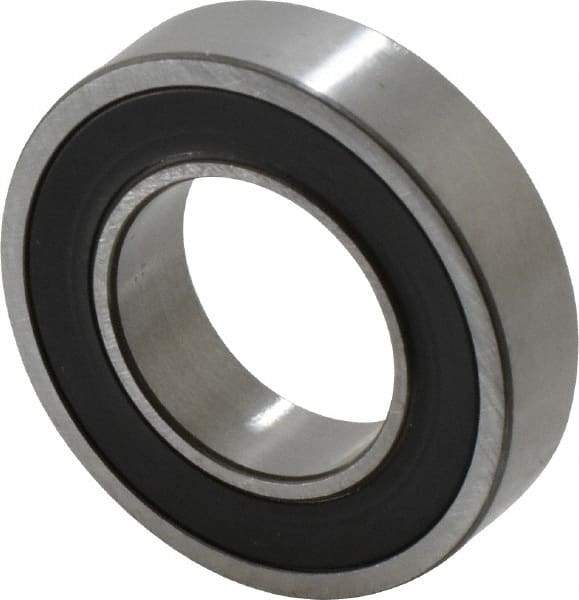 SKF - 20mm Bore Diam, 37mm OD, Double Seal Thin Section Radial Ball Bearing - 9mm Wide, 1 Row, Round Bore, 821 Lb Static Capacity, 1,430 Lb Dynamic Capacity - Exact Tool & Supply