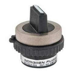 Norgren - 10-32 UNF Selector Valve - 2-Way, 3 Position, 0.03 CV Rate & Rotary Switch Detented - Exact Tool & Supply