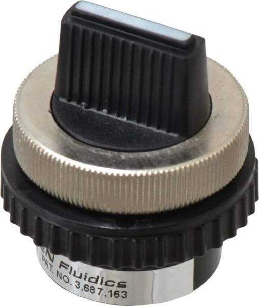 Norgren - 10-32 UNF Selector Valve - 3-Way, 2 Position, 0.03 CV Rate & Rotary Switch Detented - Exact Tool & Supply