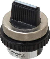 Norgren - 10-32 UNF Selector Valve - 3-Way, 2 Position, 0.03 CV Rate & Rotary Switch Detented - Exact Tool & Supply
