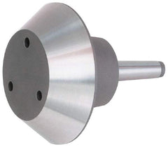 Bison - 4MT Taper, Steel Lathe Pipe Head Point - 3,500 Max RPM, Compatible with Live Centers - Exact Tool & Supply