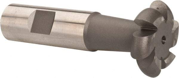 Value Collection - 3/16" Radius, 3/8" Circle Diam, 1-3/8" Cutter Diam, Shank Connection, Convex Radius Cutter - 3/4" Shank Diam, 3-1/2" OAL, High Speed Steel, Uncoated, 6 Teeth, Weldon Flat - Exact Tool & Supply