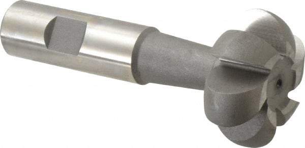 Value Collection - 3/8" Radius, 3/4" Circle Diam, 1-3/4" Cutter Diam, Shank Connection, Convex Radius Cutter - 3/4" Shank Diam, 4" OAL, High Speed Steel, Uncoated, 6 Teeth, Weldon Flat - Exact Tool & Supply