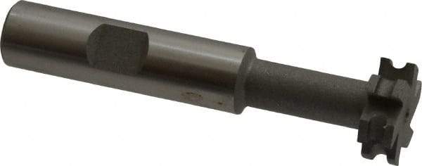 Value Collection - 1/16" Radius, 1/8" Circle Diam, 3/4" Cutter Diam, 3/4" Cutting Width, Shank Connection, Concave Radius Cutter - 1/2" Shank Diam, 3" OAL, High Speed Steel, Uncoated, 6 Teeth, Weldon Flat - Exact Tool & Supply