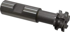 Value Collection - 1/8" Radius, 1/4" Circle Diam, 1" Cutter Diam, 1/8" Cutting Width, Shank Connection, Concave Radius Cutter - 3/4" Shank Diam, 3-1/2" OAL, High Speed Steel, Uncoated, 6 Teeth, Weldon Flat - Exact Tool & Supply