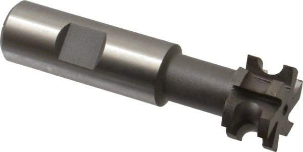 Value Collection - 5/32" Radius, 5/16" Circle Diam, 1" Cutter Diam, Shank Connection, Concave Radius Cutter - 3/4" Shank Diam, 3-1/2" OAL, High Speed Steel, Uncoated, 6 Teeth, Weldon Flat - Exact Tool & Supply