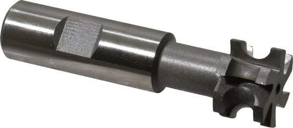 Value Collection - 3/16" Radius, 3/8" Circle Diam, 1" Cutter Diam, 3/16" Cutting Width, Shank Connection, Concave Radius Cutter - 3/4" Shank Diam, 3-1/2" OAL, High Speed Steel, Uncoated, 6 Teeth, Weldon Flat - Exact Tool & Supply