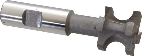 Value Collection - 5/16" Radius, 5/8" Circle Diam, 1-1/4" Cutter Diam, Shank Connection, Concave Radius Cutter - 3/4" Shank Diam, 4" OAL, High Speed Steel, Uncoated, 4 Teeth, Weldon Flat - Exact Tool & Supply